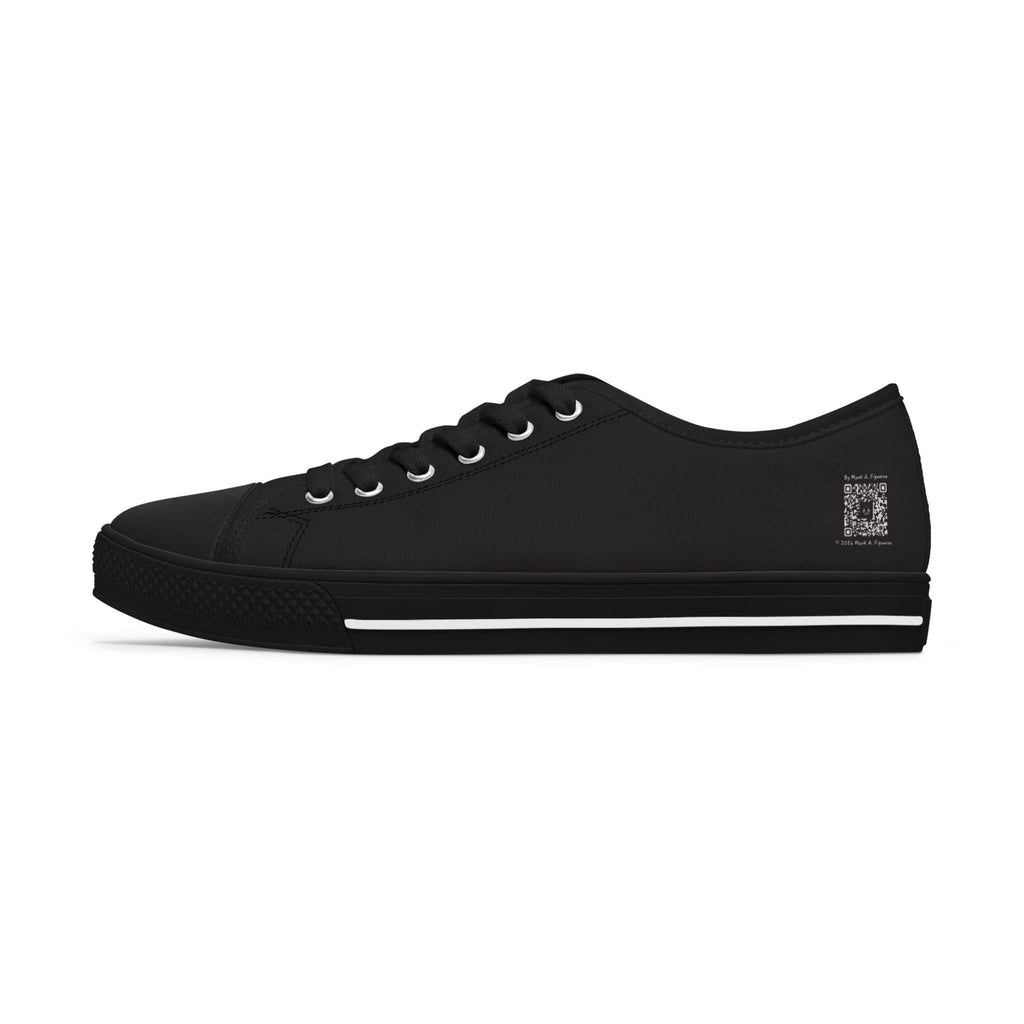 "The Plot Calls" Women's Low Top Canvas Sneakers