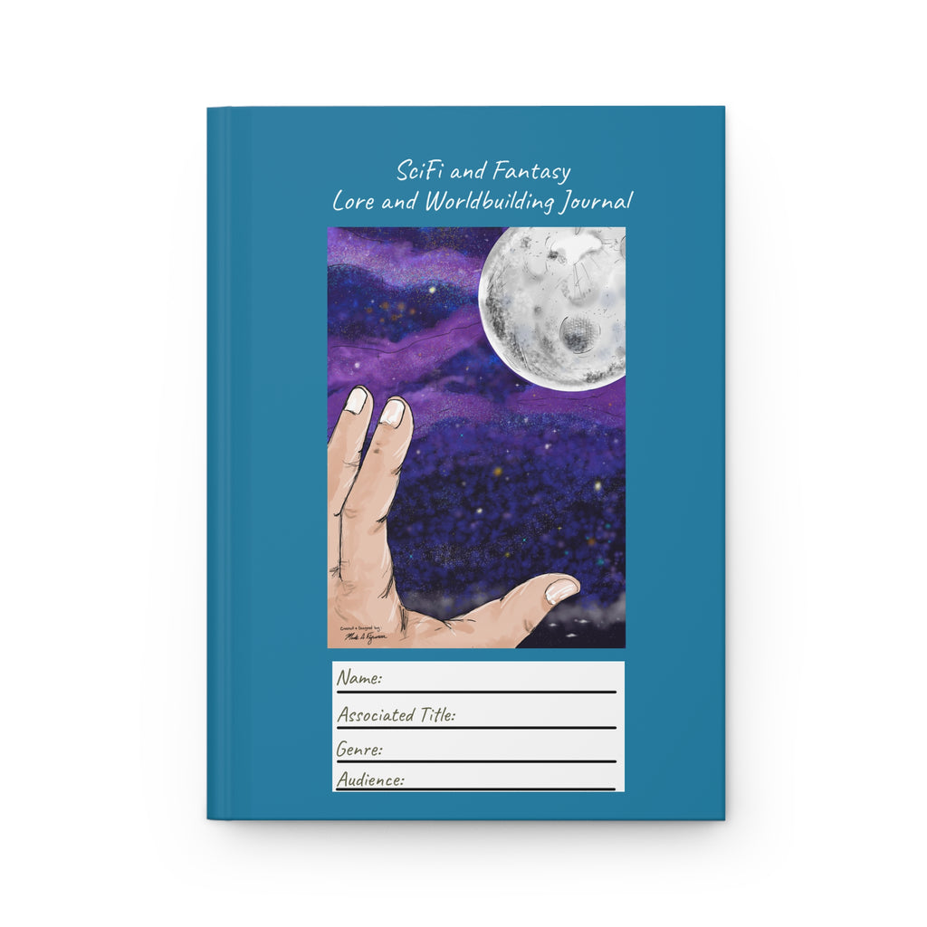 Lined SciFi & Fantasy Fiction Lore and Worldbuilding Journal for Writers | Hardcover