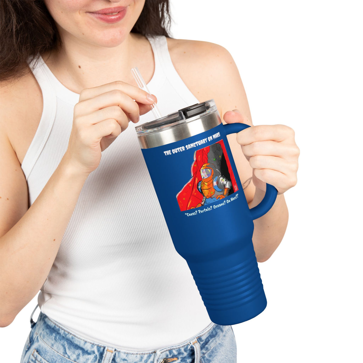 "The Outer Sanctuary on Mars" 40oz Insulated Travel Mug