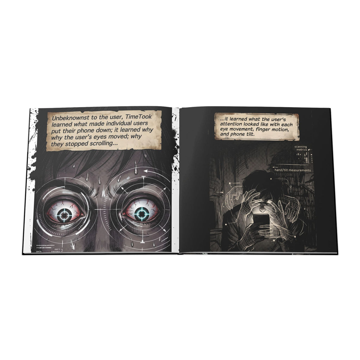 TimeTook |  24-Page SciFi Horror Dystopian Hardcover Graphic Novel and Comic