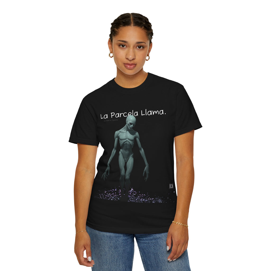Camiseta Gráfica Unisex "Pallid — La Parcela Llama" | Negro o Azul Marino Comfort Colors