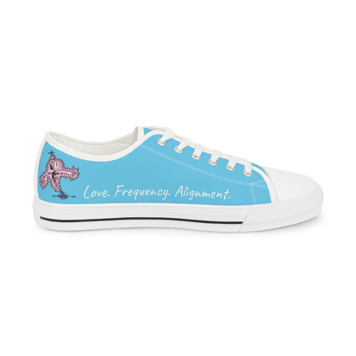 Men's Masculine Plasmids Low Top Canvas Sneakers | Blue