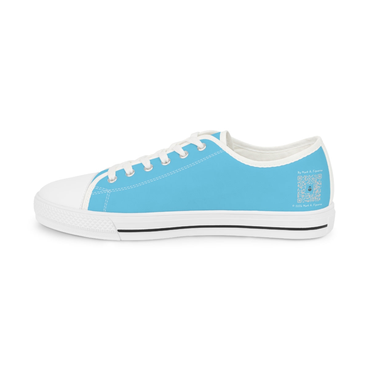Men's Masculine Plasmids Low Top Canvas Sneakers | Blue