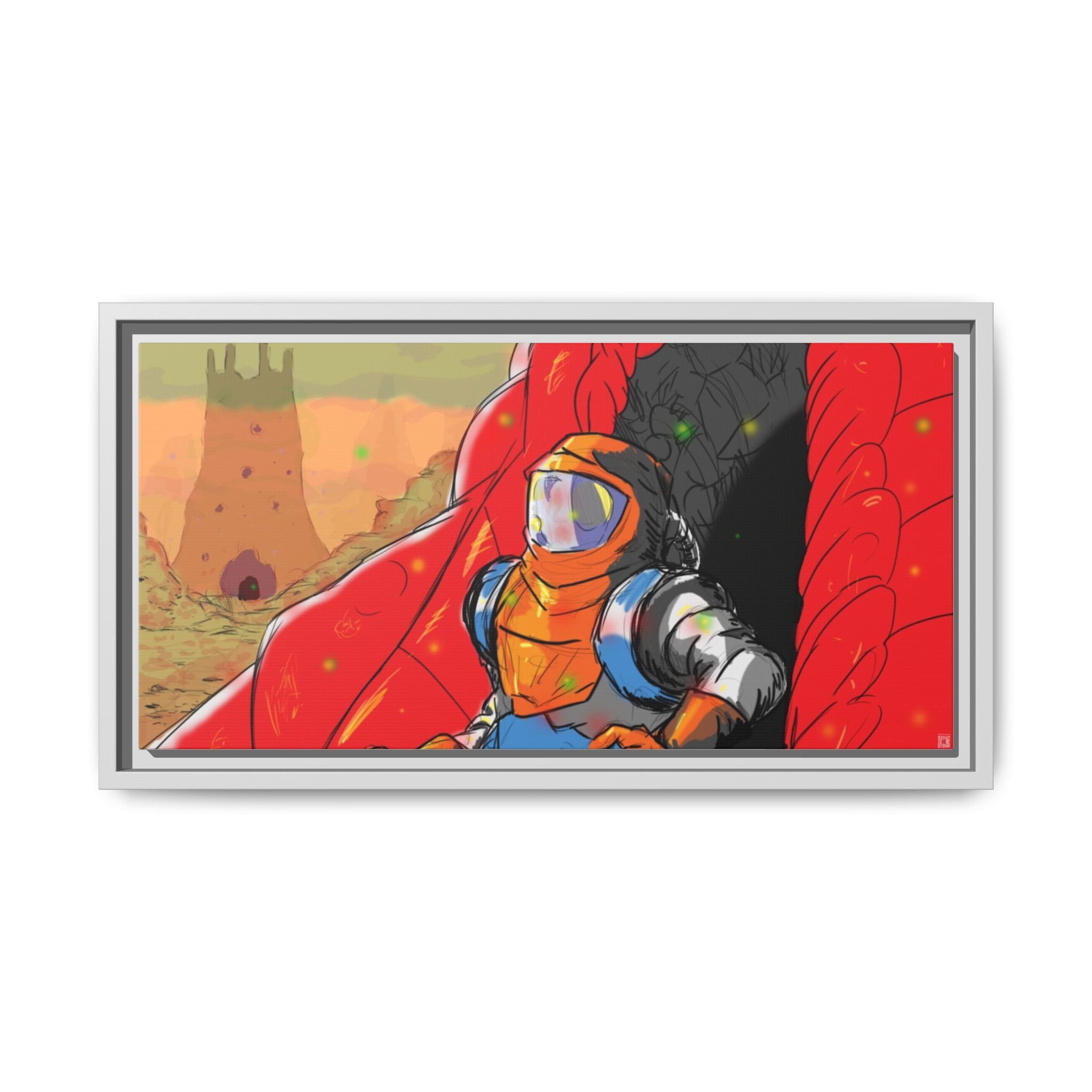 "The Outer Sanctuary on Mars" Framed Art Print