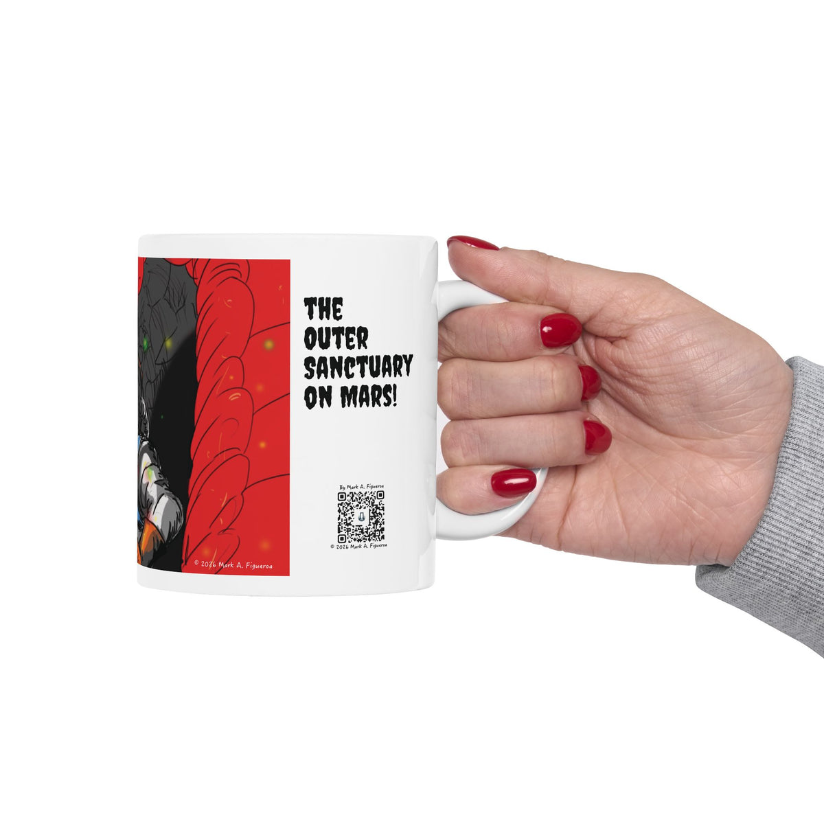 Taza de Cerámica "El Santuario Exterior en Marte" (11oz y 15oz)