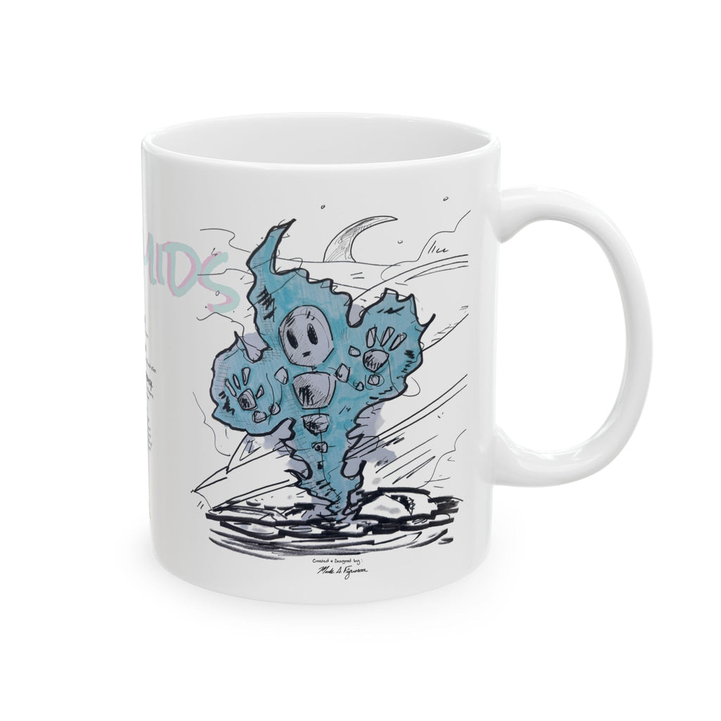 Plasmid Origin Sketch Ceramic Mug — Hand Drawn & Painted Illustration (11oz & 15oz)