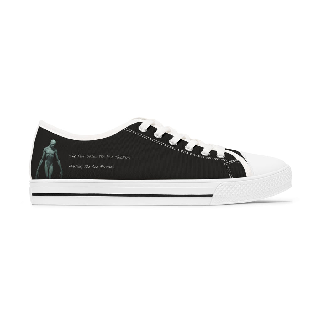 "The Plot Calls" Women's Low Top Canvas Sneakers