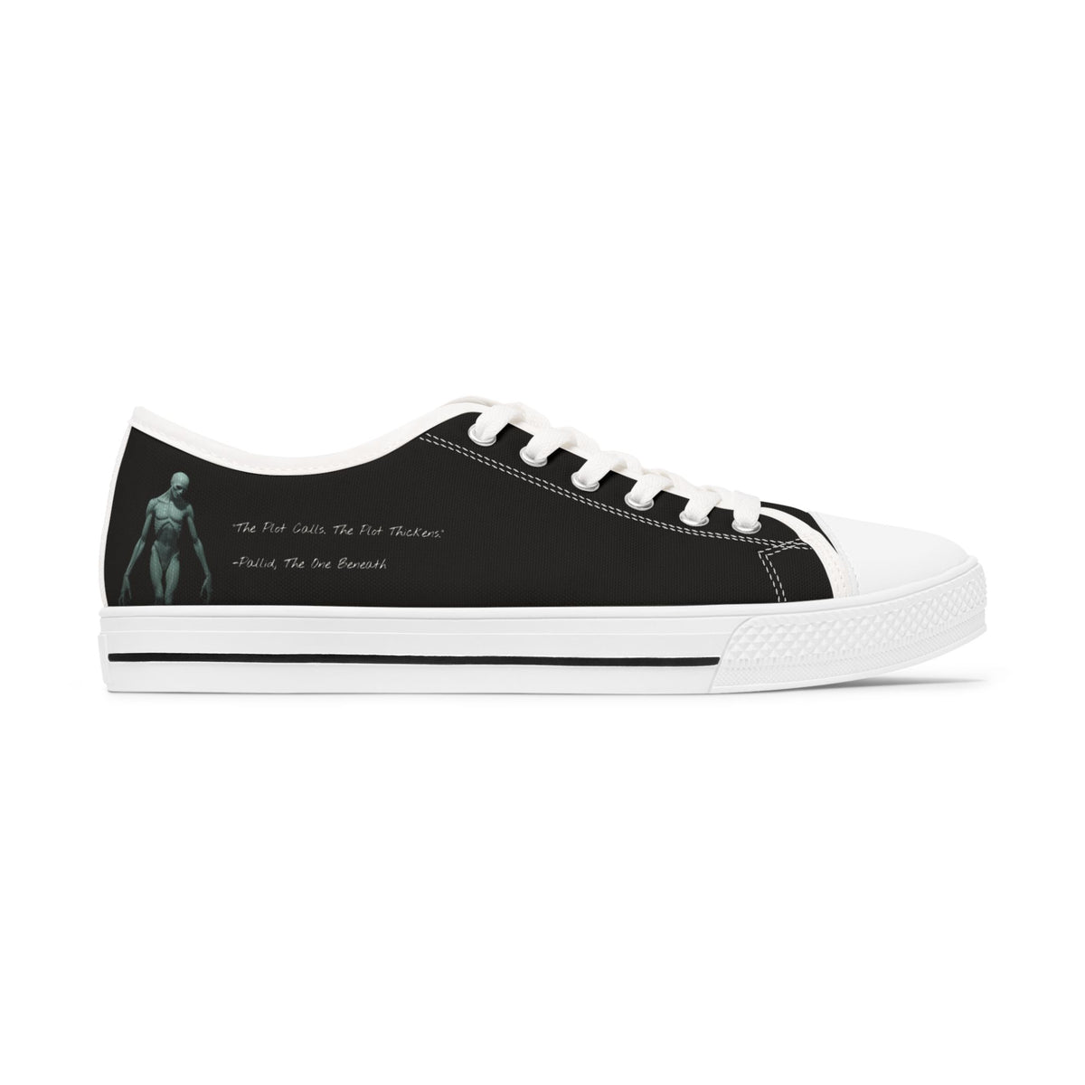 "The Plot Calls" Women's Low Top Canvas Sneakers