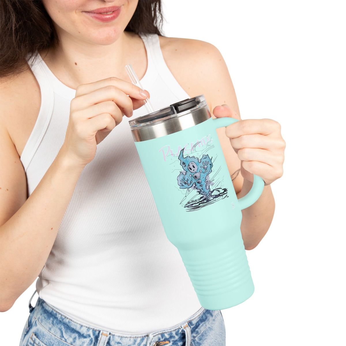 "Plasmids" 40oz Insulated Travel Mug