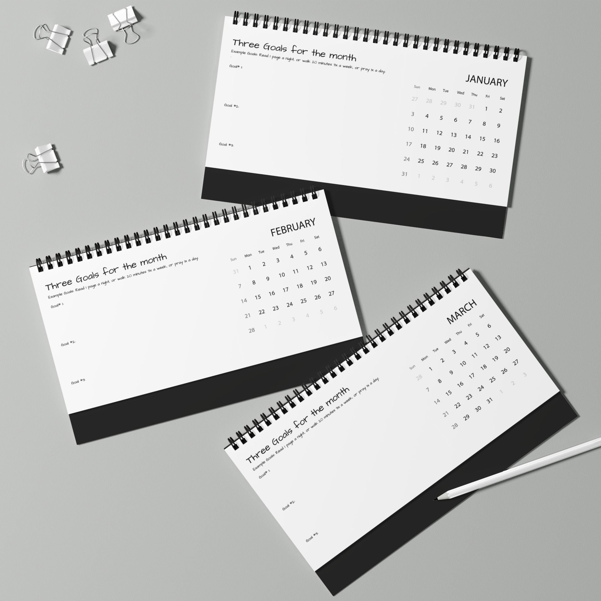 "The Outer Sanctuary on Mars" 2027 Consistency + Planning Physical Calendar
