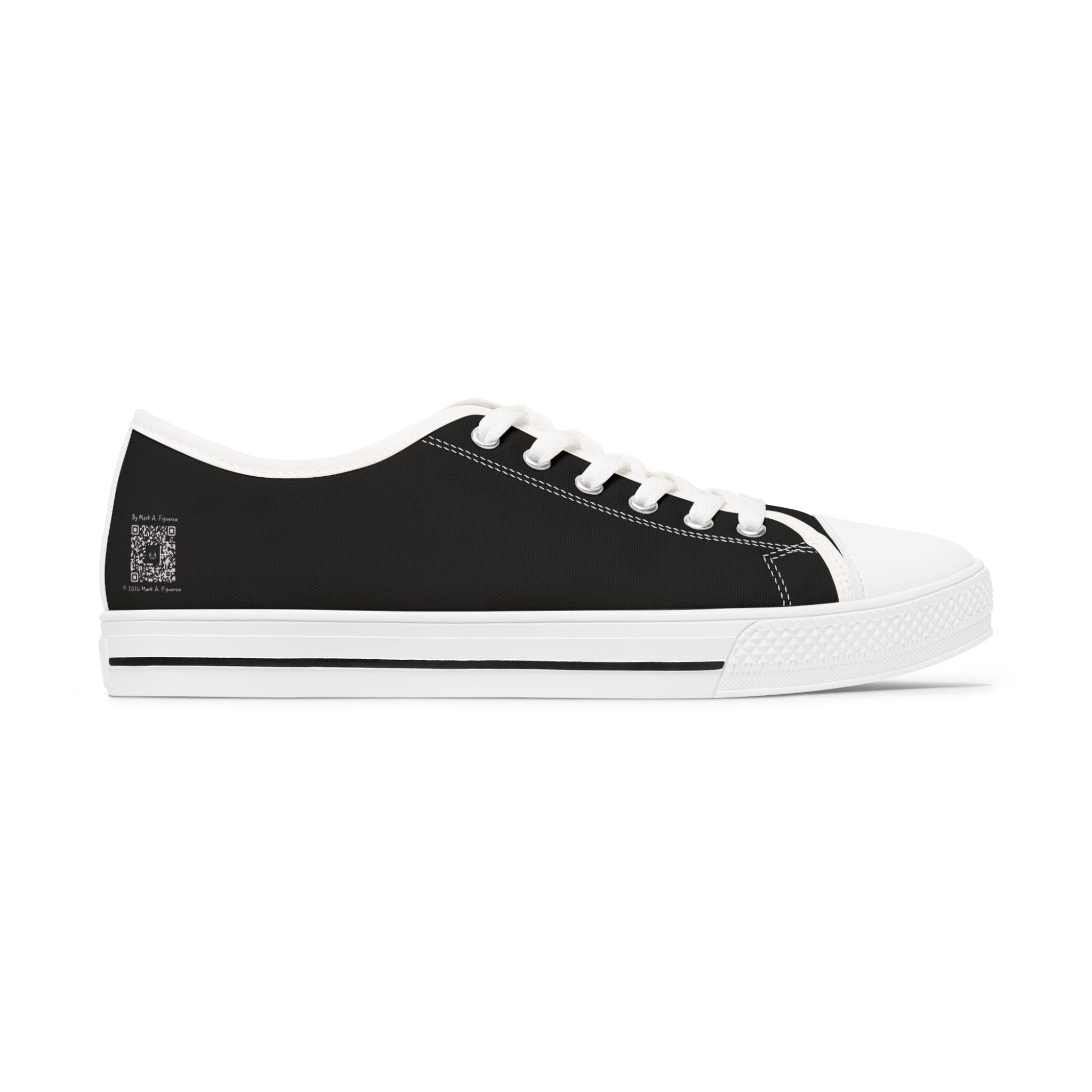 "The Outer Sanctuary on Mars" Women's Low Top Canvas Sneakers