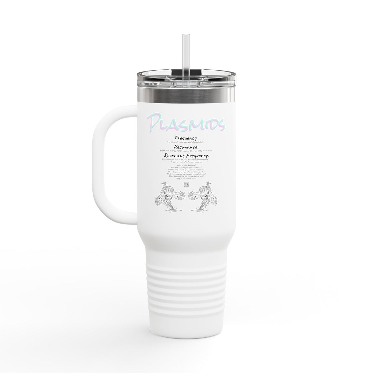 "Plasmids" 40oz Insulated Travel Mug