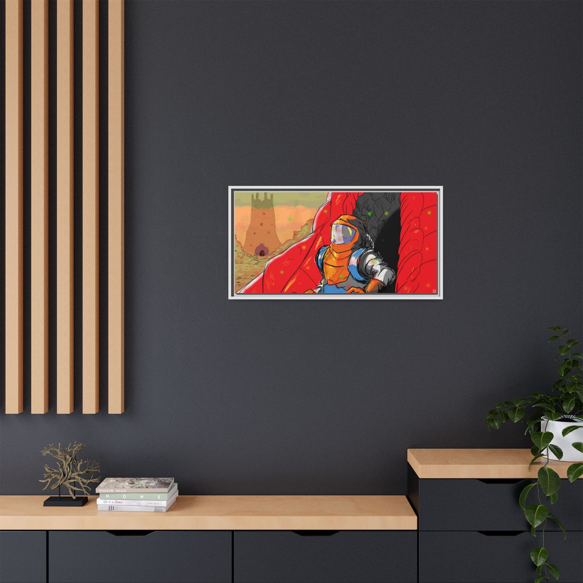 "The Outer Sanctuary on Mars" Framed Art Print
