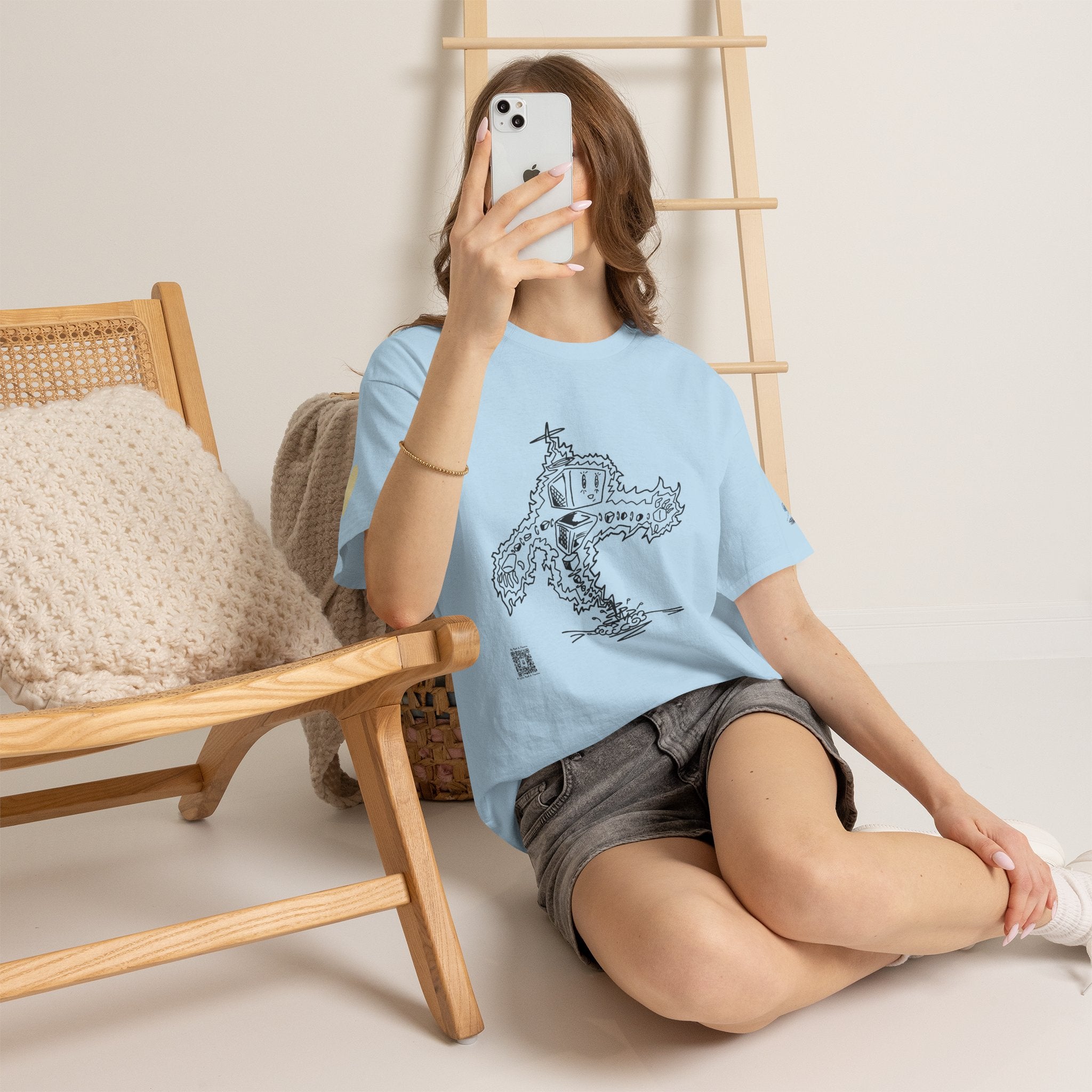Unisex Hand Drawn Plasmid #1 Heavy Cotton Tee