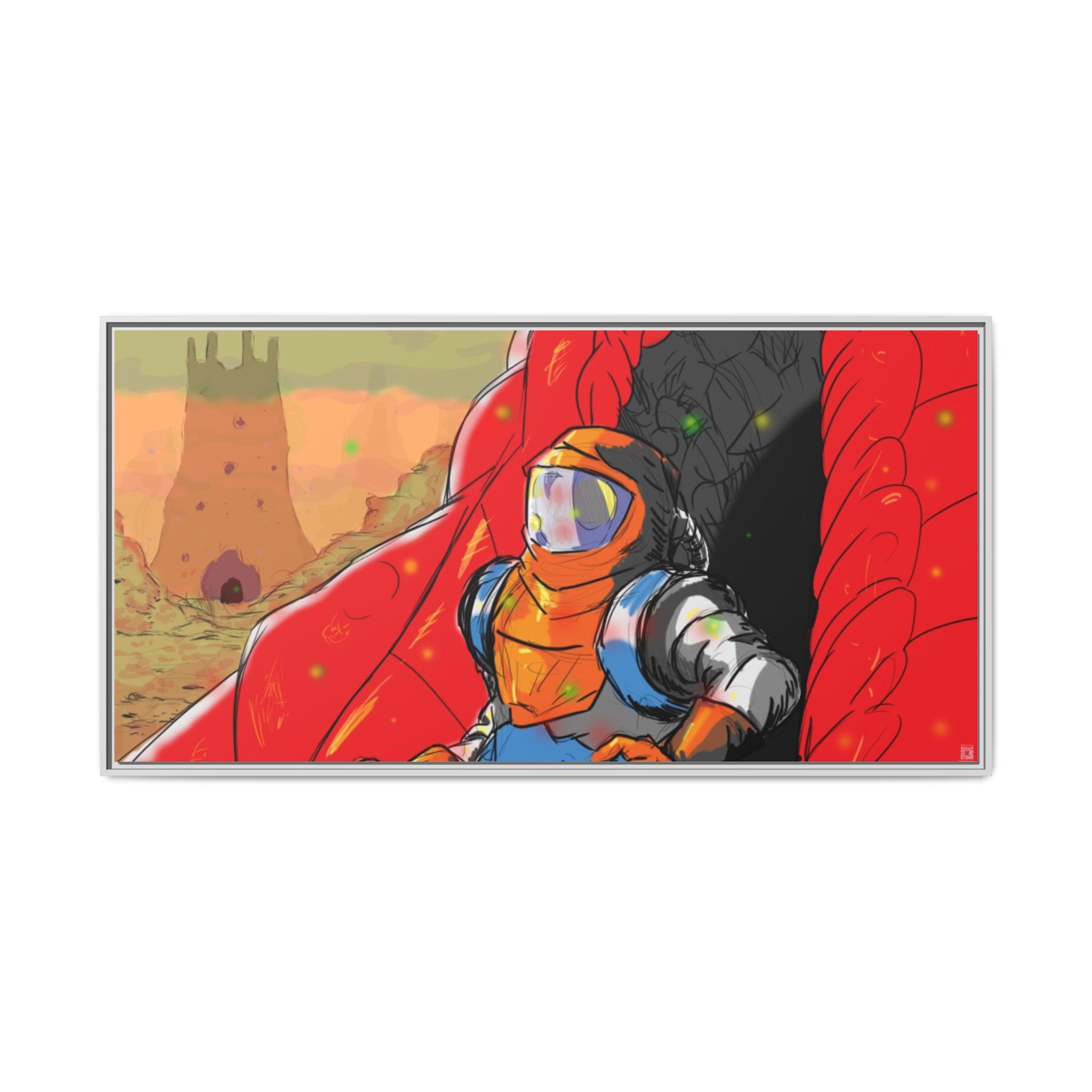 "The Outer Sanctuary on Mars" Framed Art Print