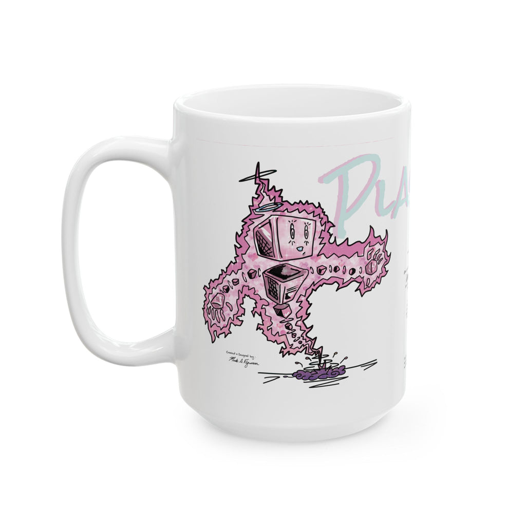 Plasmids Ceramic Mug — Hand Drawn & Painted Illustration (11oz & 15oz)