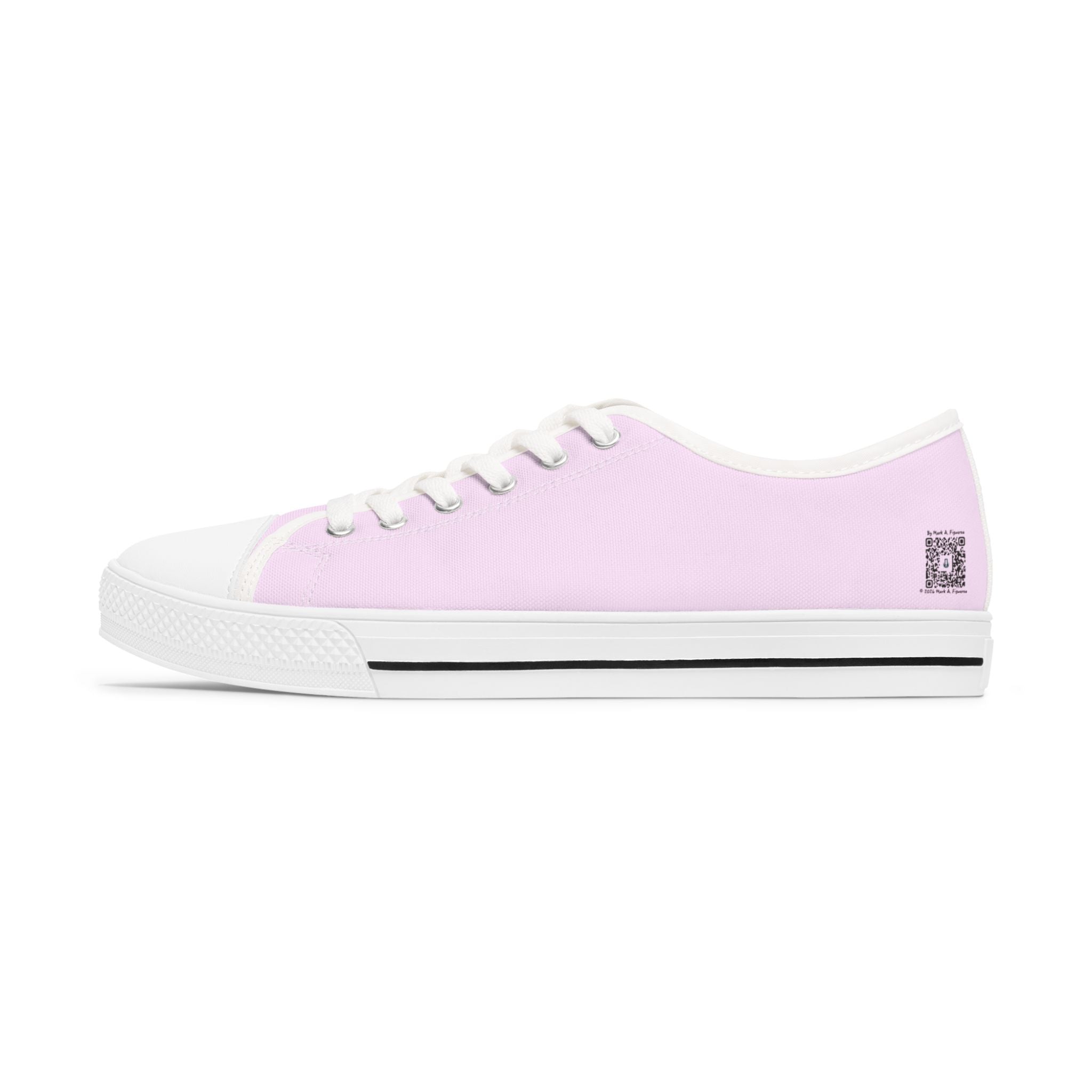 "Feminine Energy Plasmid" Women's Low Top Canvas Sneakers