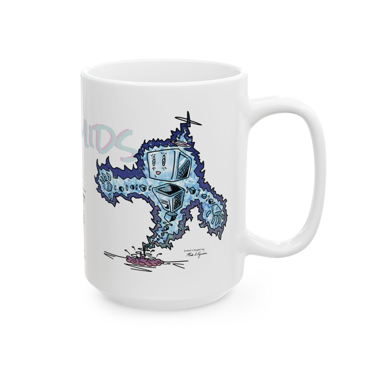 Plasmids Ceramic Mug — Hand Drawn & Painted Illustration (11oz & 15oz)