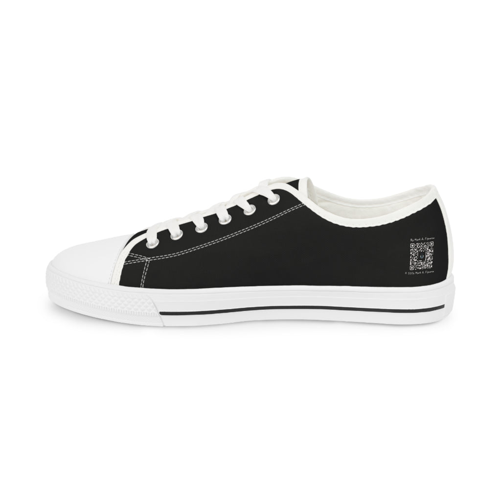 "The Plot Calls" Men's Low Top Canvas Sneakers