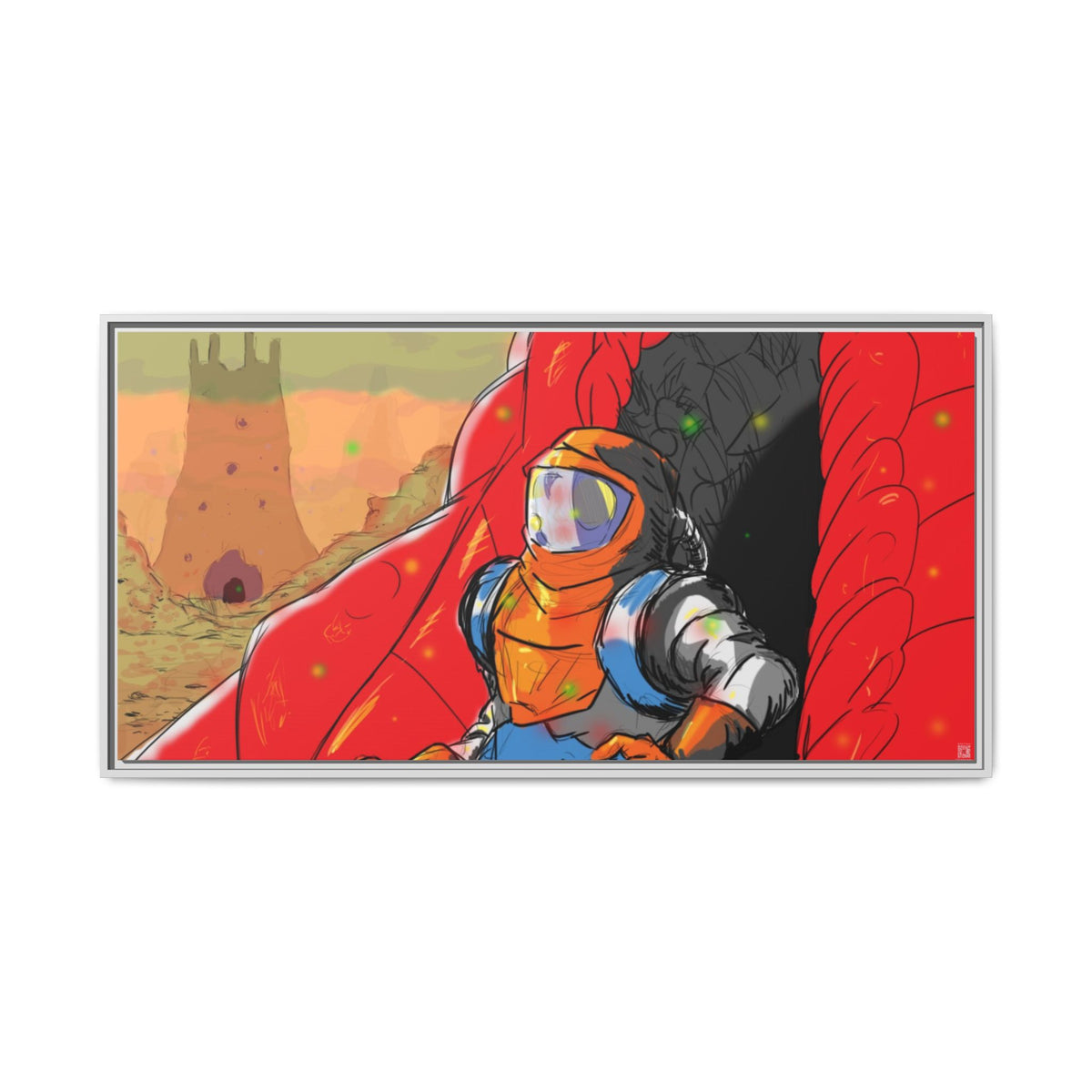 "The Outer Sanctuary on Mars" Framed Art Print