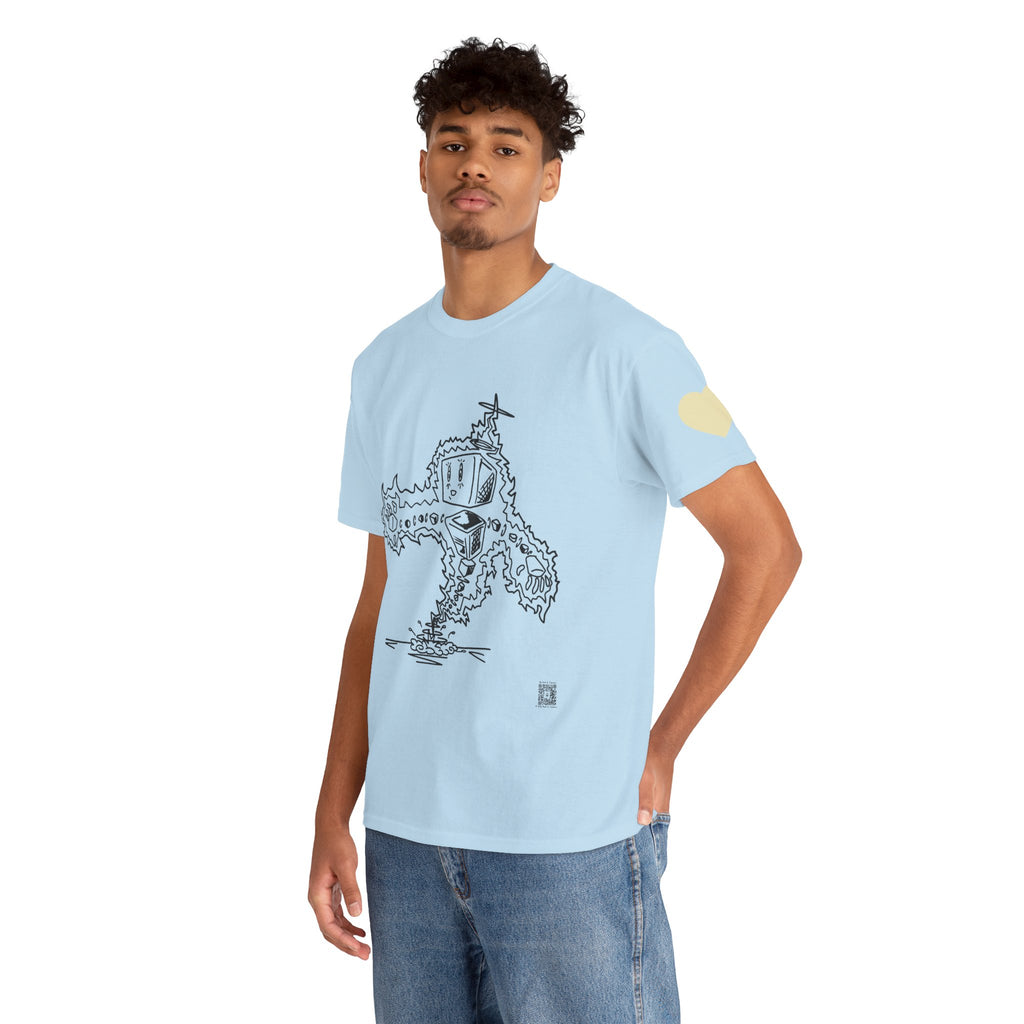 Unisex Hand Drawn Plasmid #2 Heavy Cotton Tee