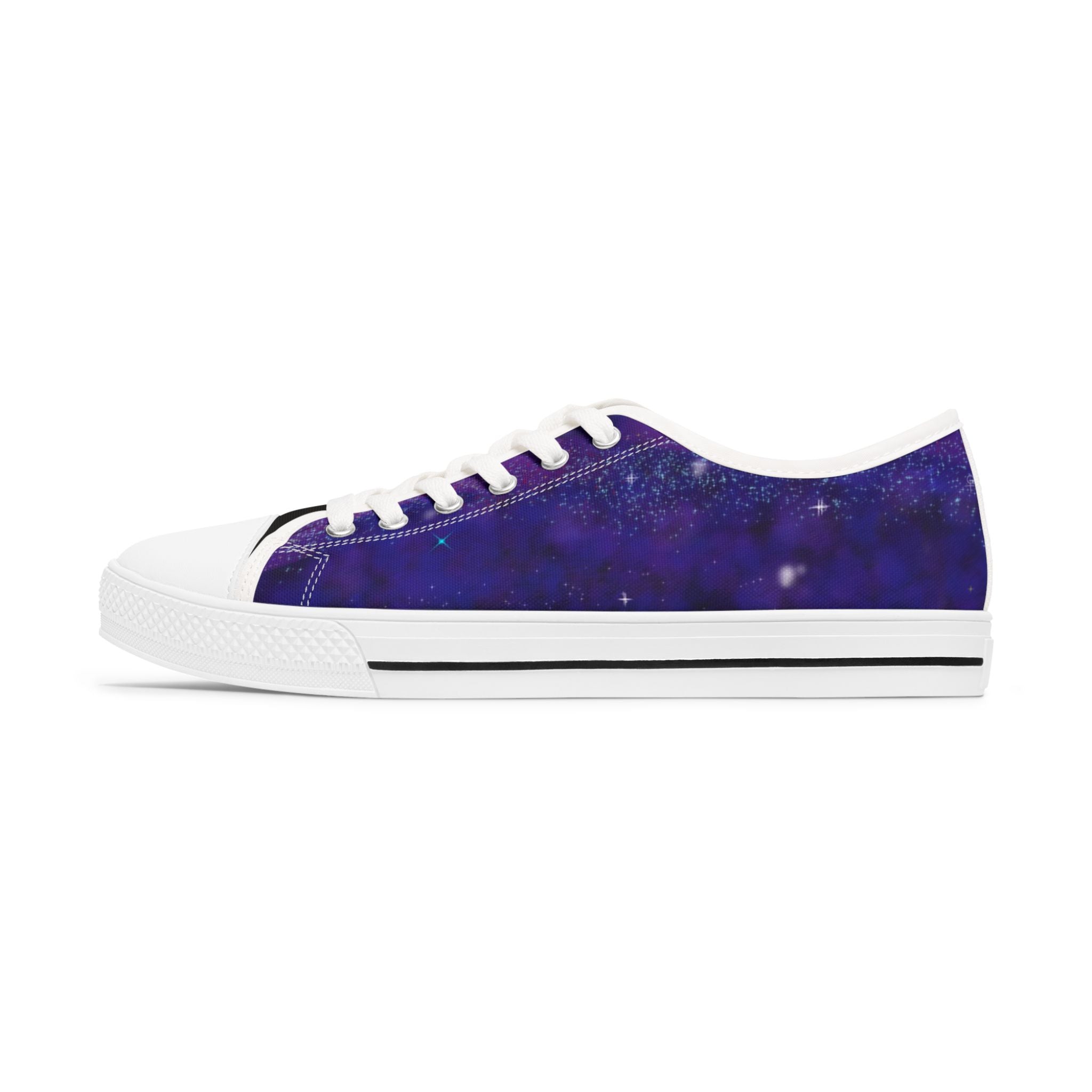 "The Outer Sanctuary on Mars" Women's Low Top Canvas Sneakers