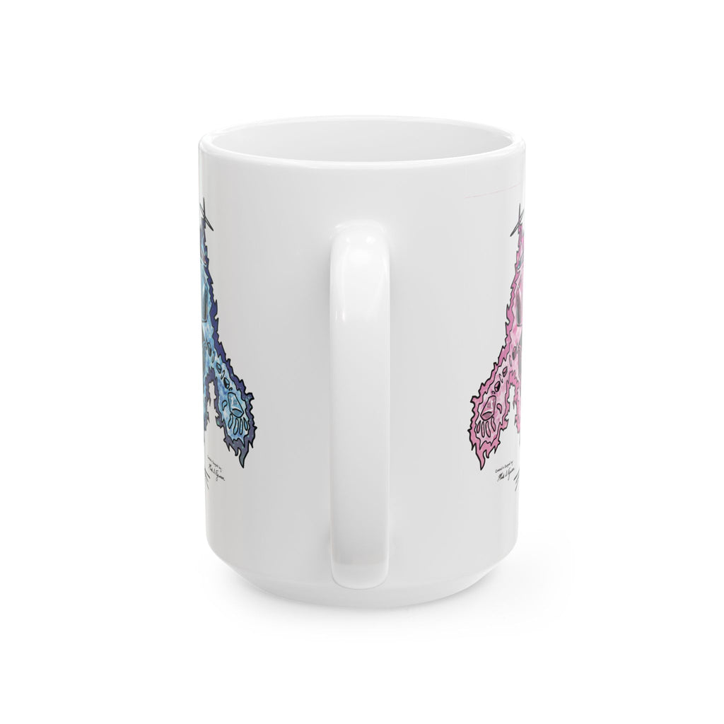 Plasmids Ceramic Mug — Hand Drawn & Painted Illustration (11oz & 15oz)