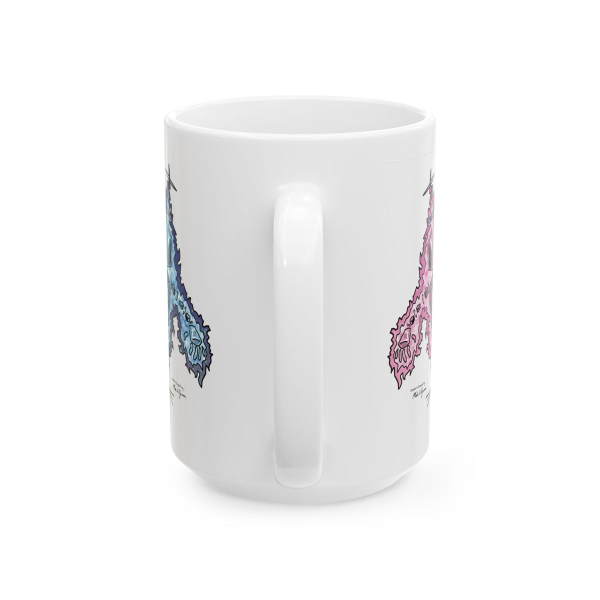 Plasmids Ceramic Mug — Hand Drawn & Painted Illustration (11oz & 15oz)