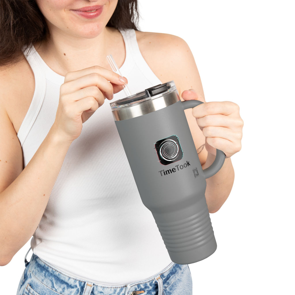 "TimeTook" 40oz Insulated Travel Mug