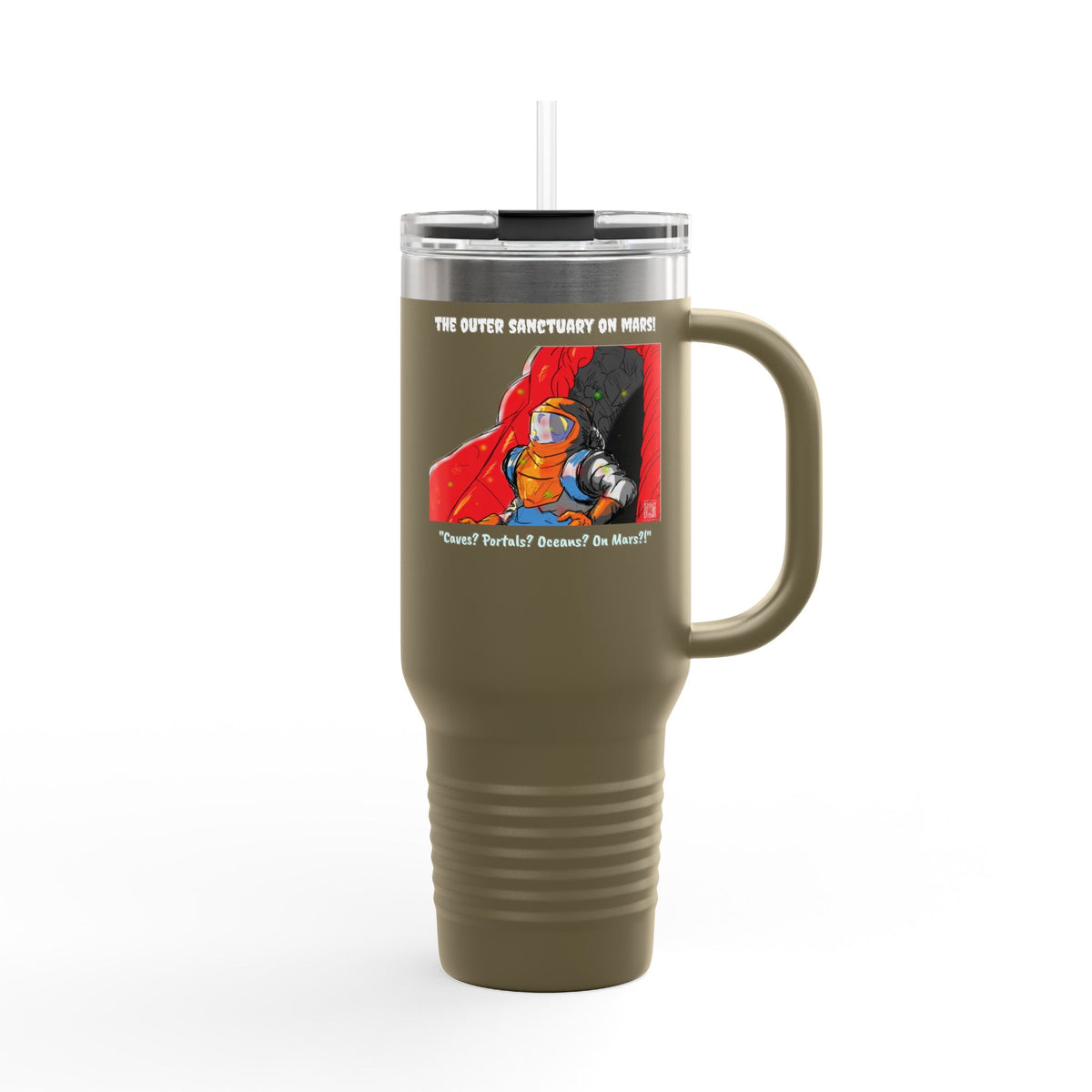 "The Outer Sanctuary on Mars" 40oz Insulated Travel Mug