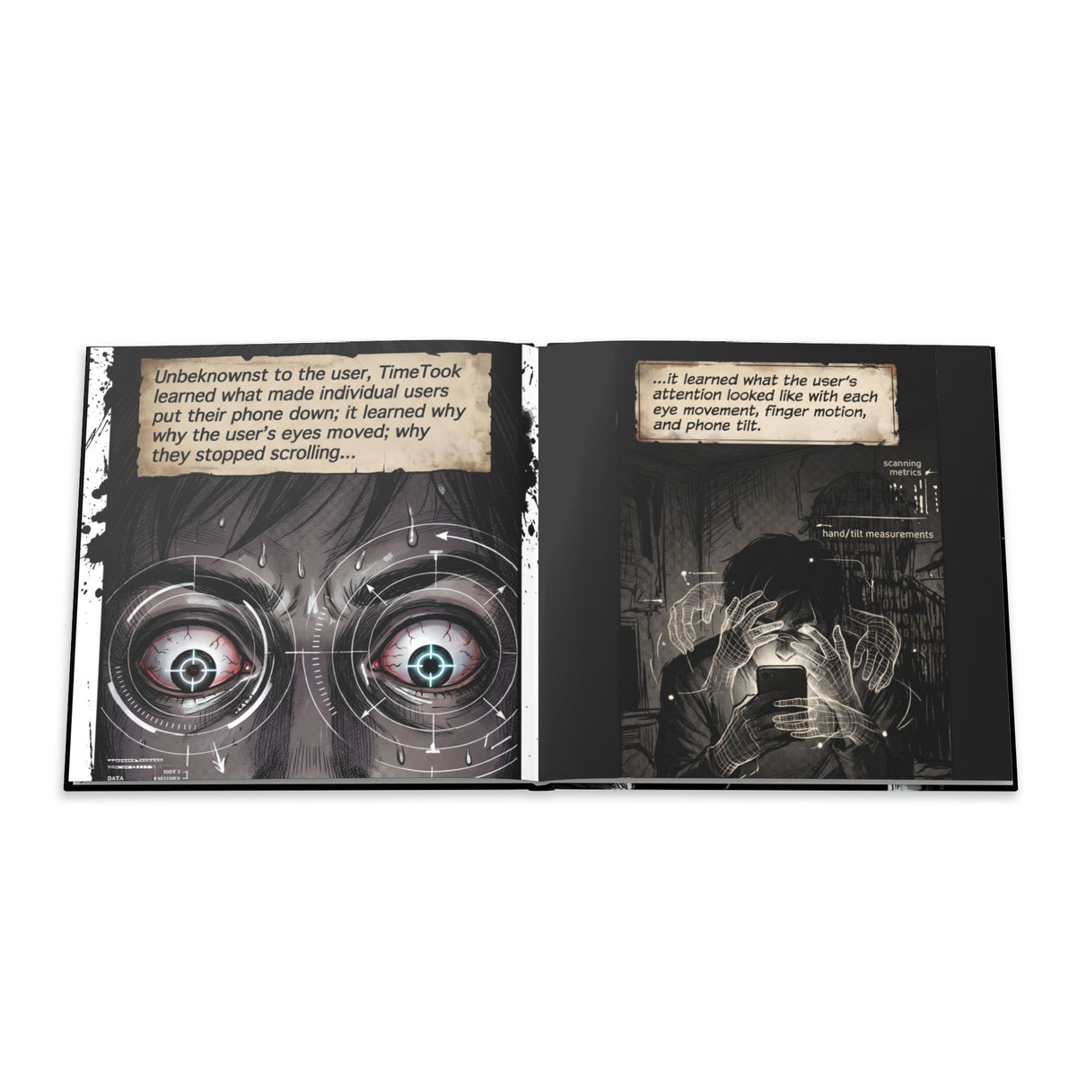 TimeTook |  24-Page SciFi Horror Dystopian Hardcover Graphic Novel and Comic