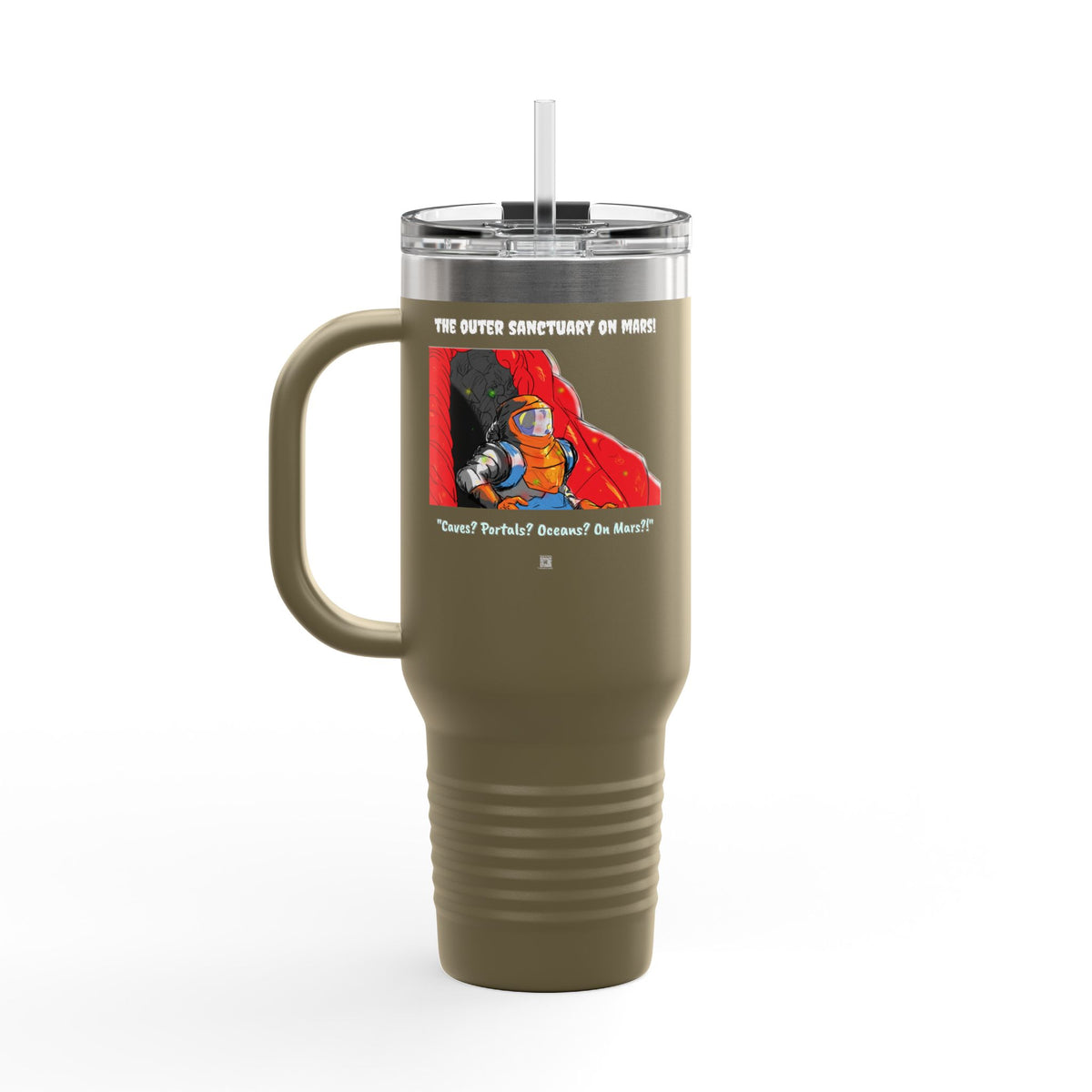 "The Outer Sanctuary on Mars" 40oz Insulated Travel Mug