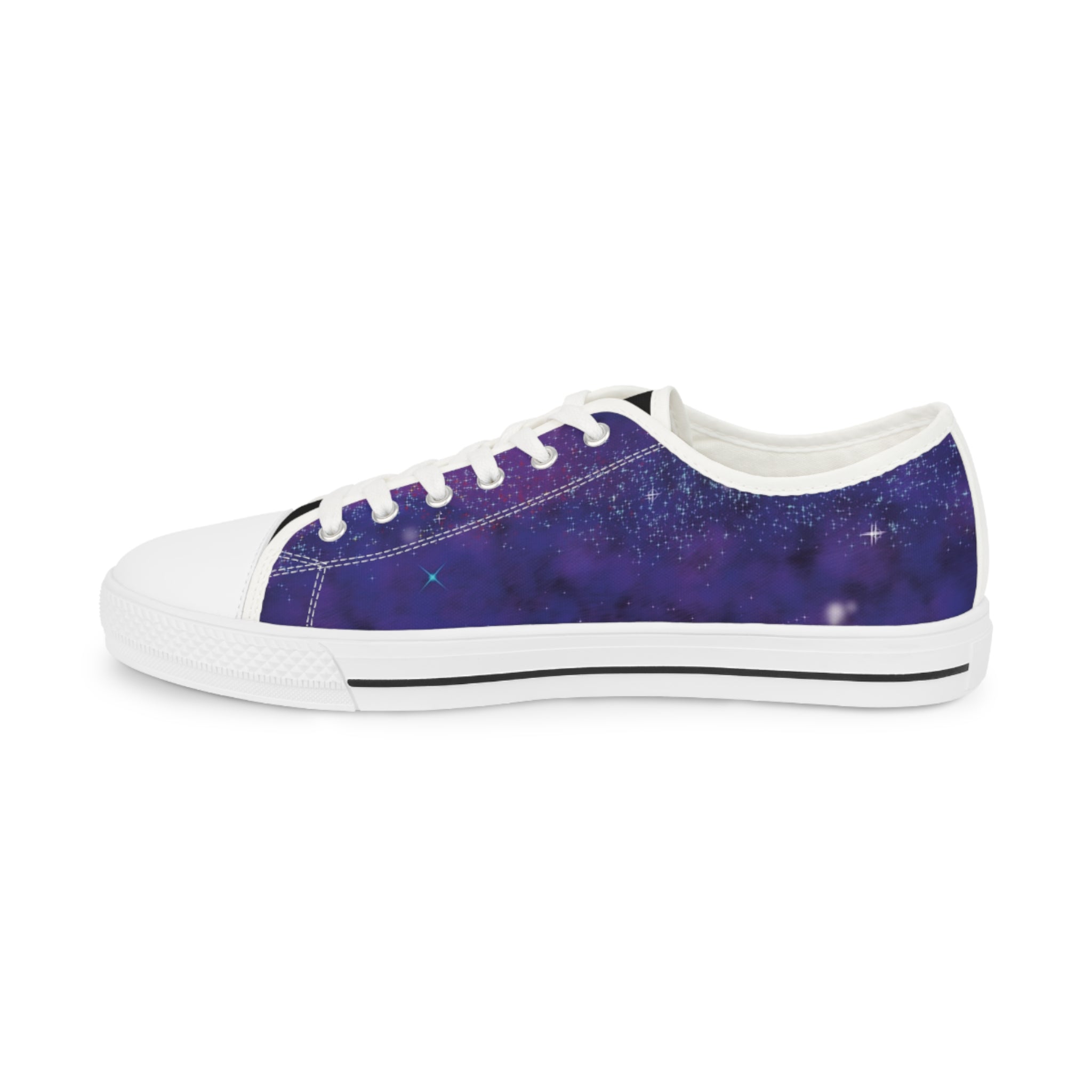 "The Outer Sanctuary on Mars" Men's Low Top Canvas Sneakers