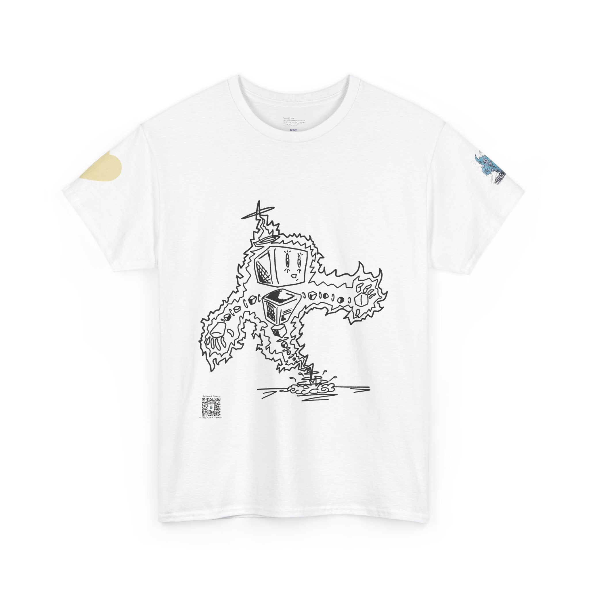 Unisex Hand Drawn Plasmid #1 Heavy Cotton Tee