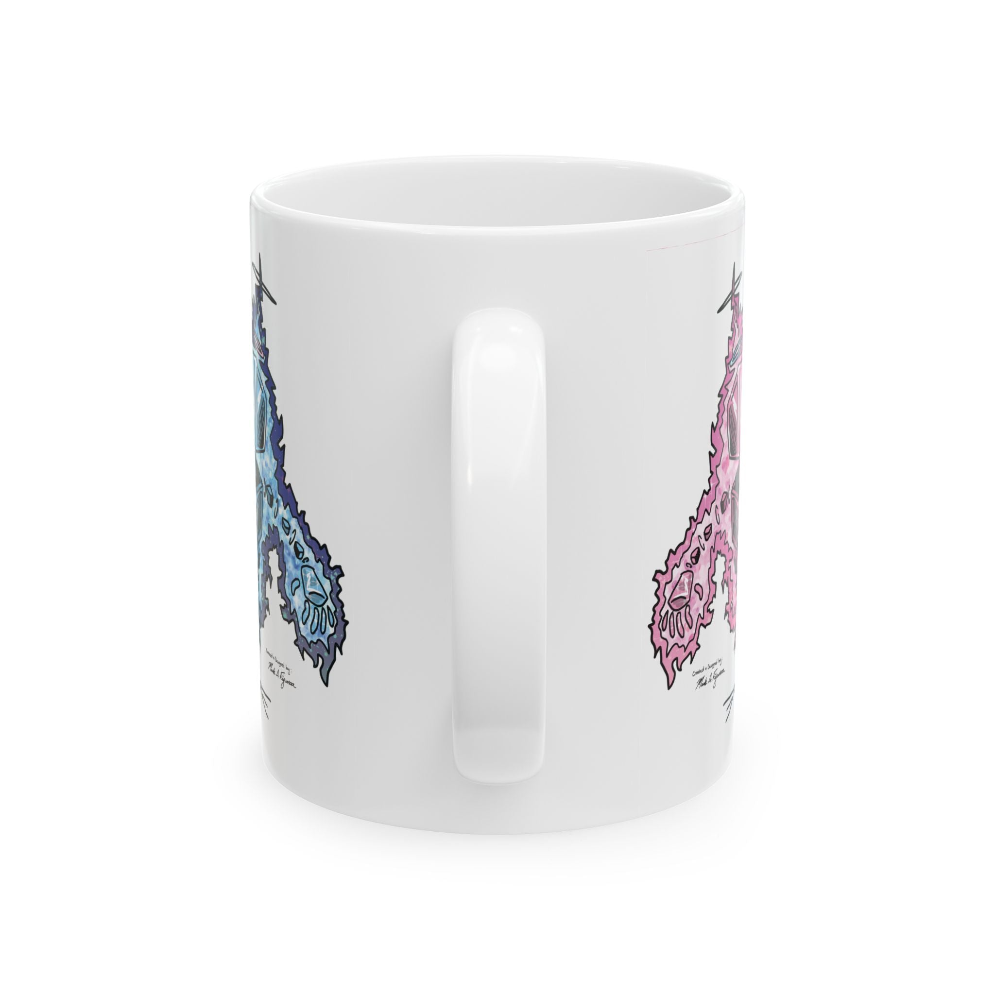 Plasmids Ceramic Mug — Hand Drawn & Painted Illustration (11oz & 15oz)