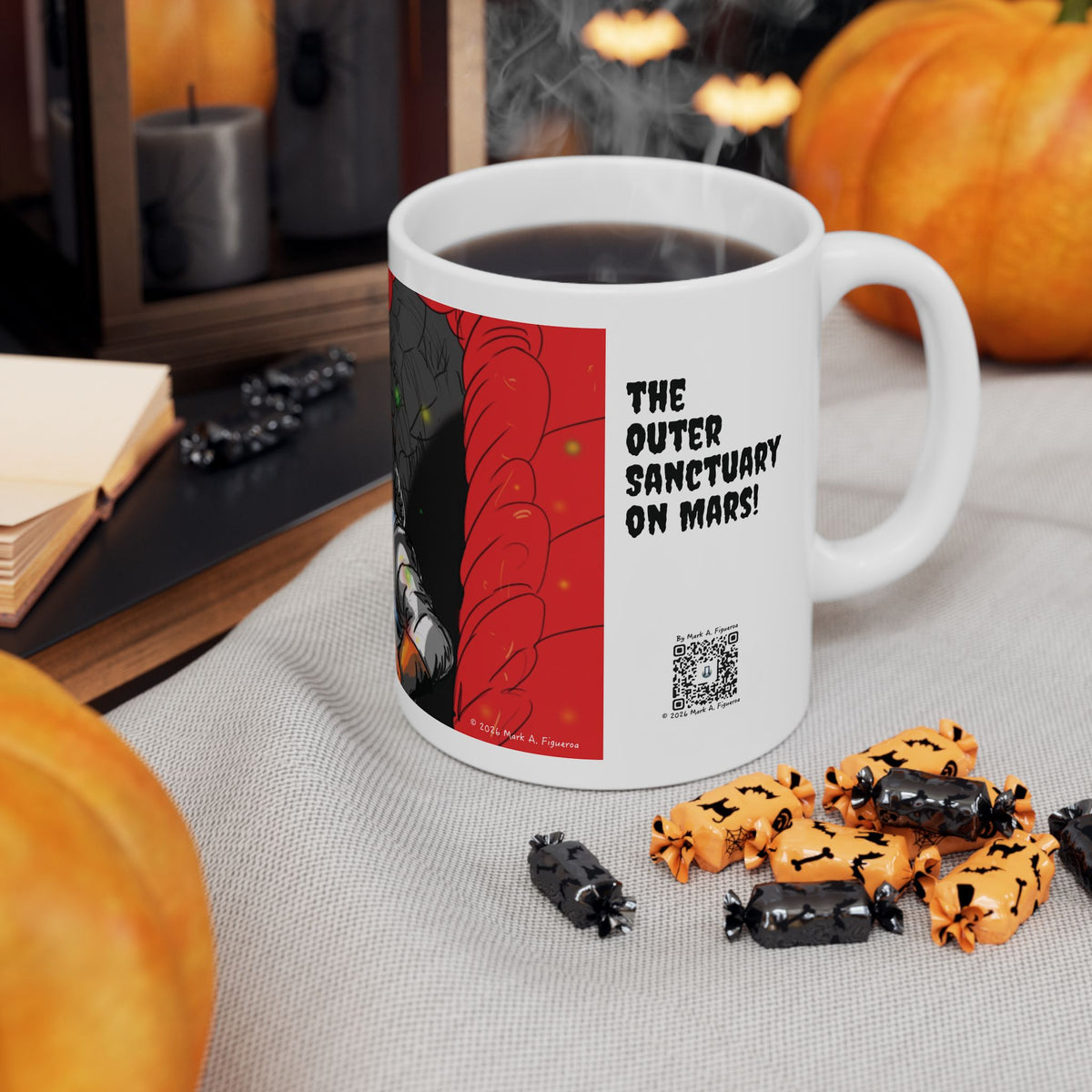 Taza de Cerámica "El Santuario Exterior en Marte" (11oz y 15oz)