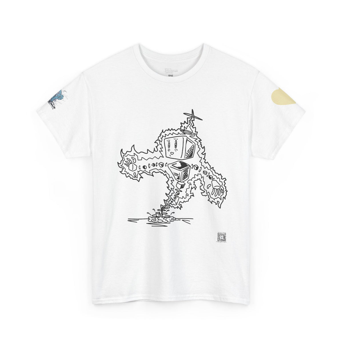 Unisex Hand Drawn Plasmid #2 Heavy Cotton Tee