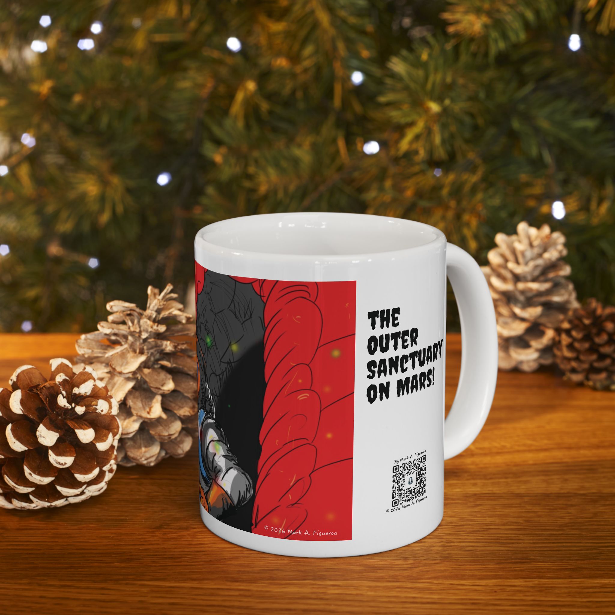 "The Outer Sanctuary on Mars" Ceramic Mug (11oz & 15oz)