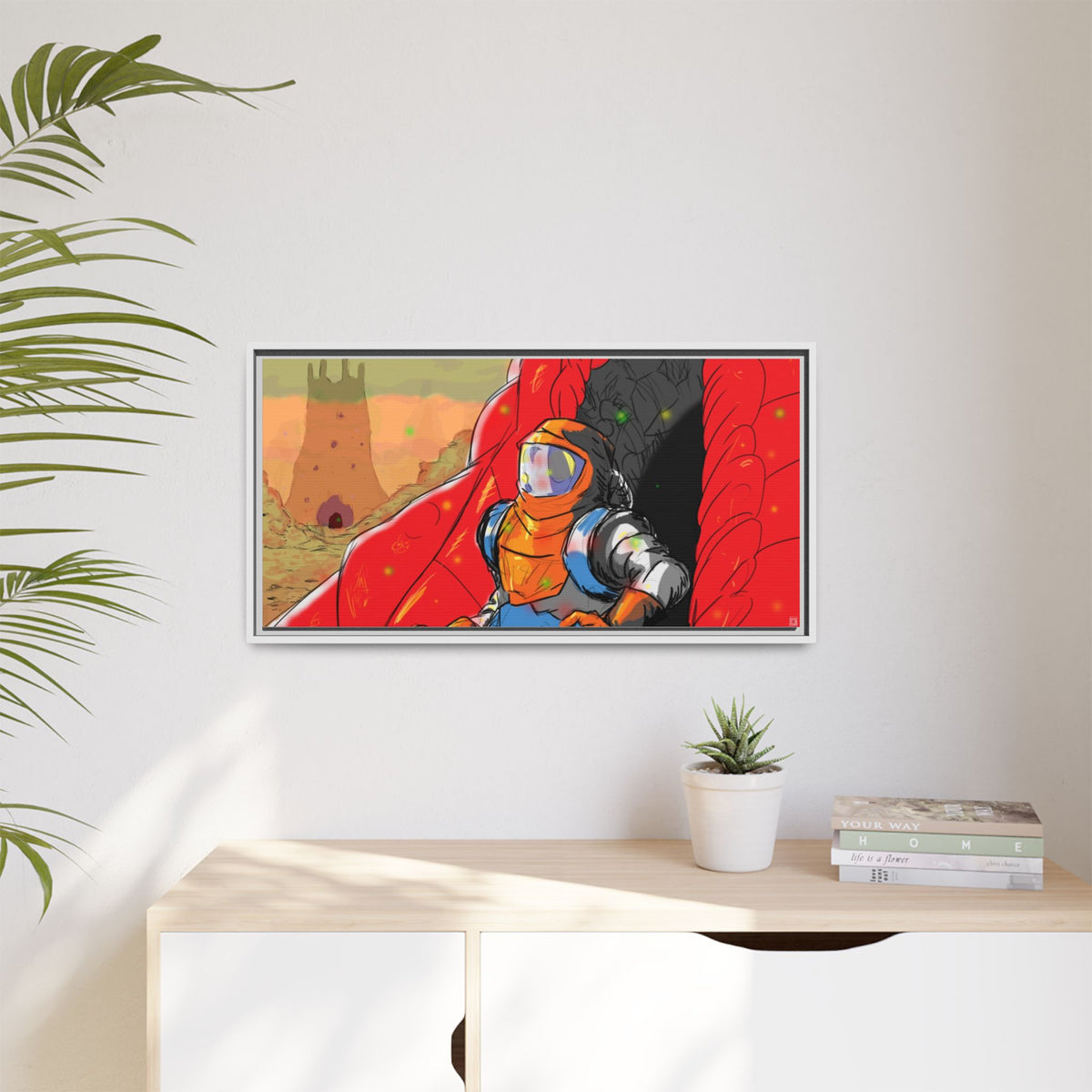 "The Outer Sanctuary on Mars" Framed Art Print