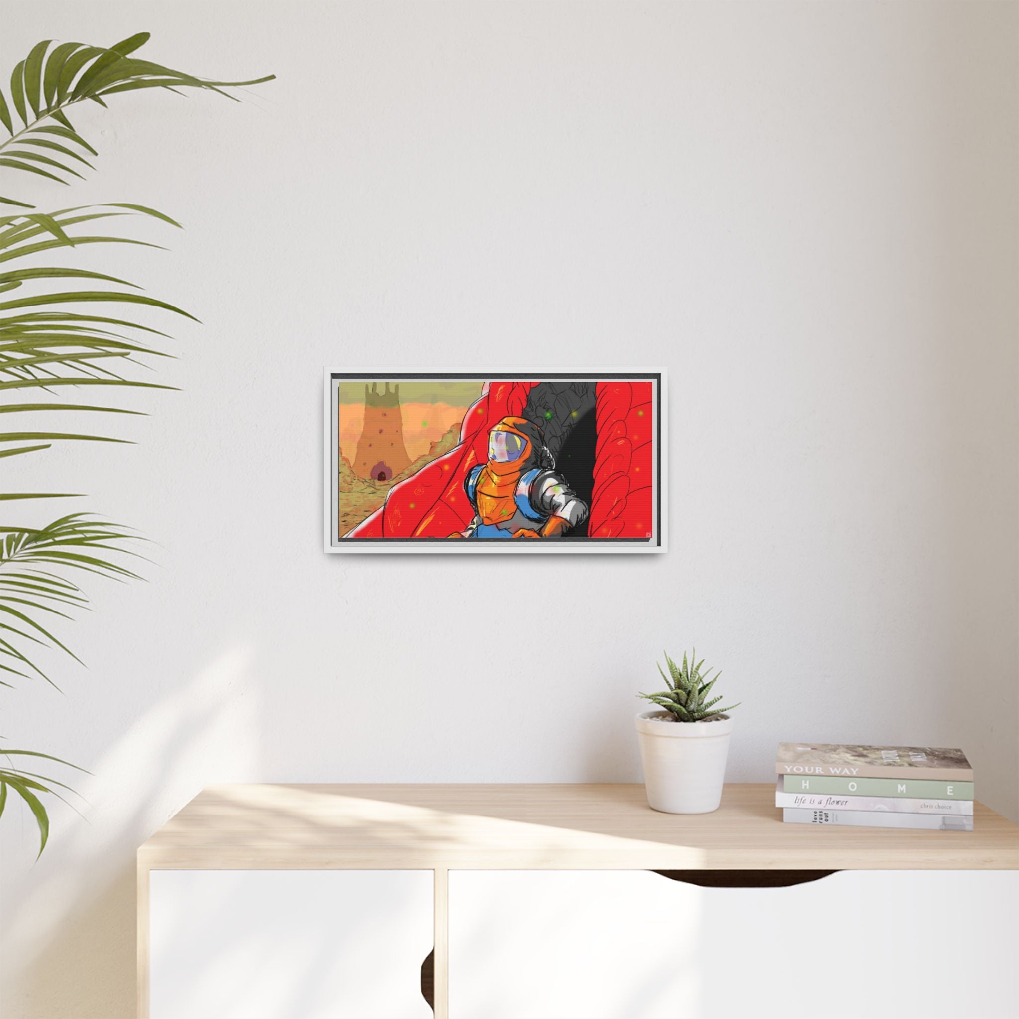 "The Outer Sanctuary on Mars" Framed Art Print
