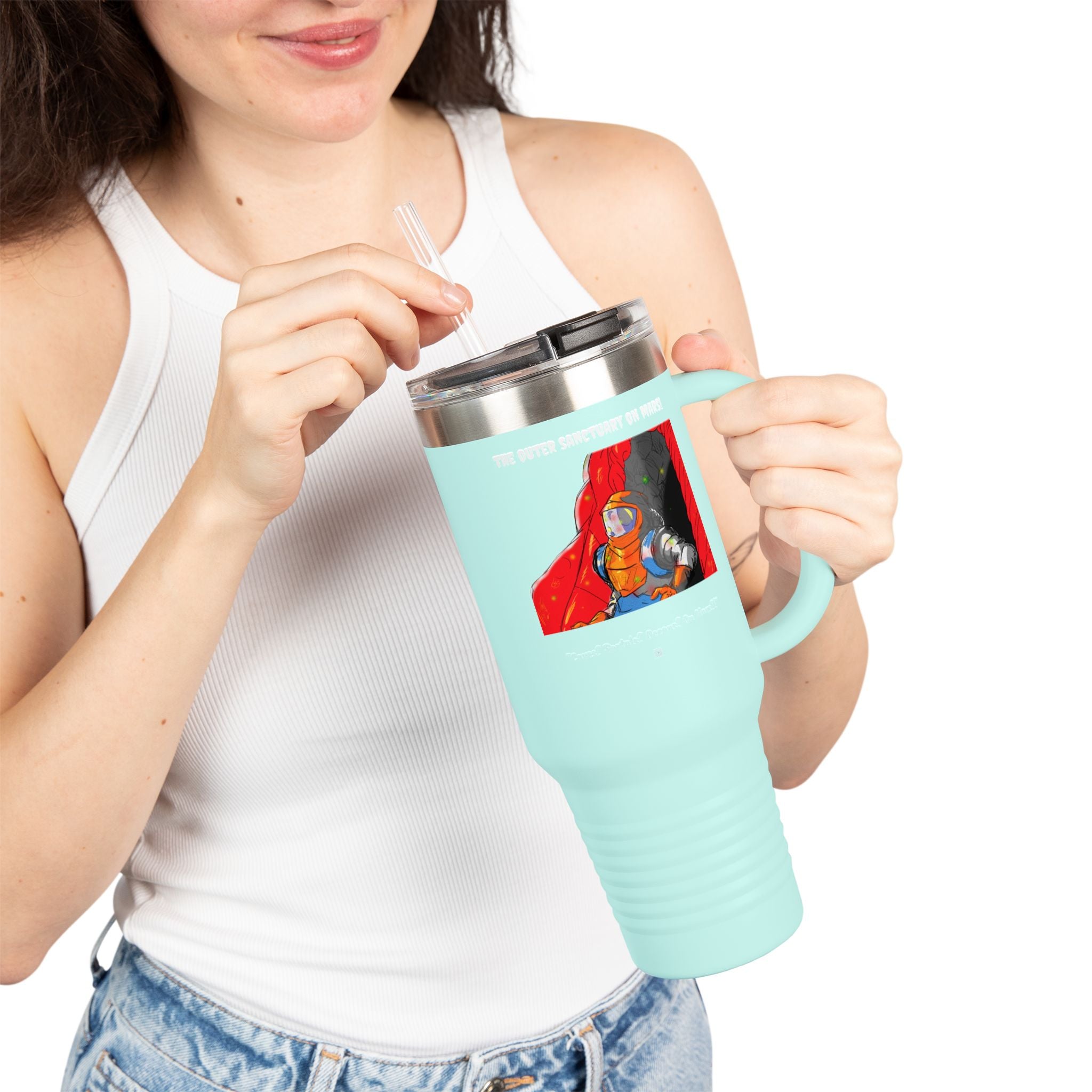"The Outer Sanctuary on Mars" 40oz Insulated Travel Mug