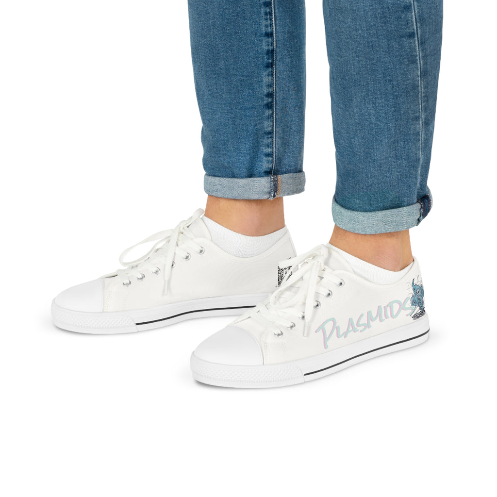 Men's Neutral Plasmid Low Top Canvas Sneakers | White