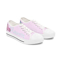 "Feminine Energy Plasmid" Women's Low Top Canvas Sneakers