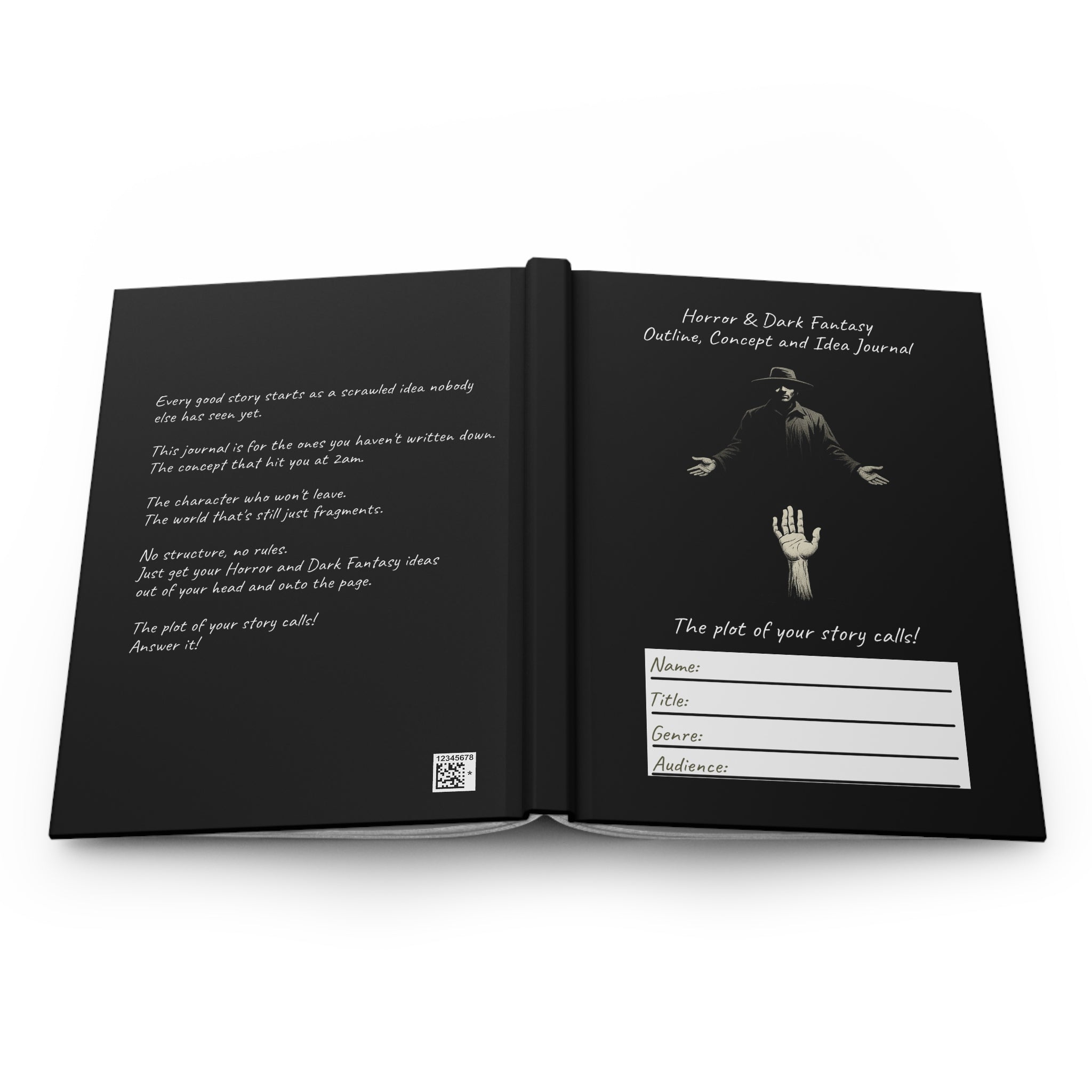 Lined Horror & Dark Fantasy Writing Journal for Writers