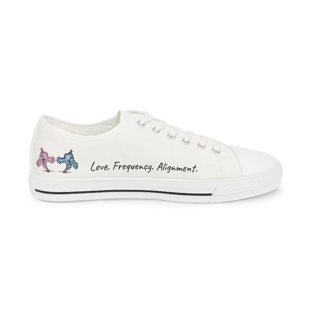 Men's Neutral Plasmid Low Top Canvas Sneakers | White