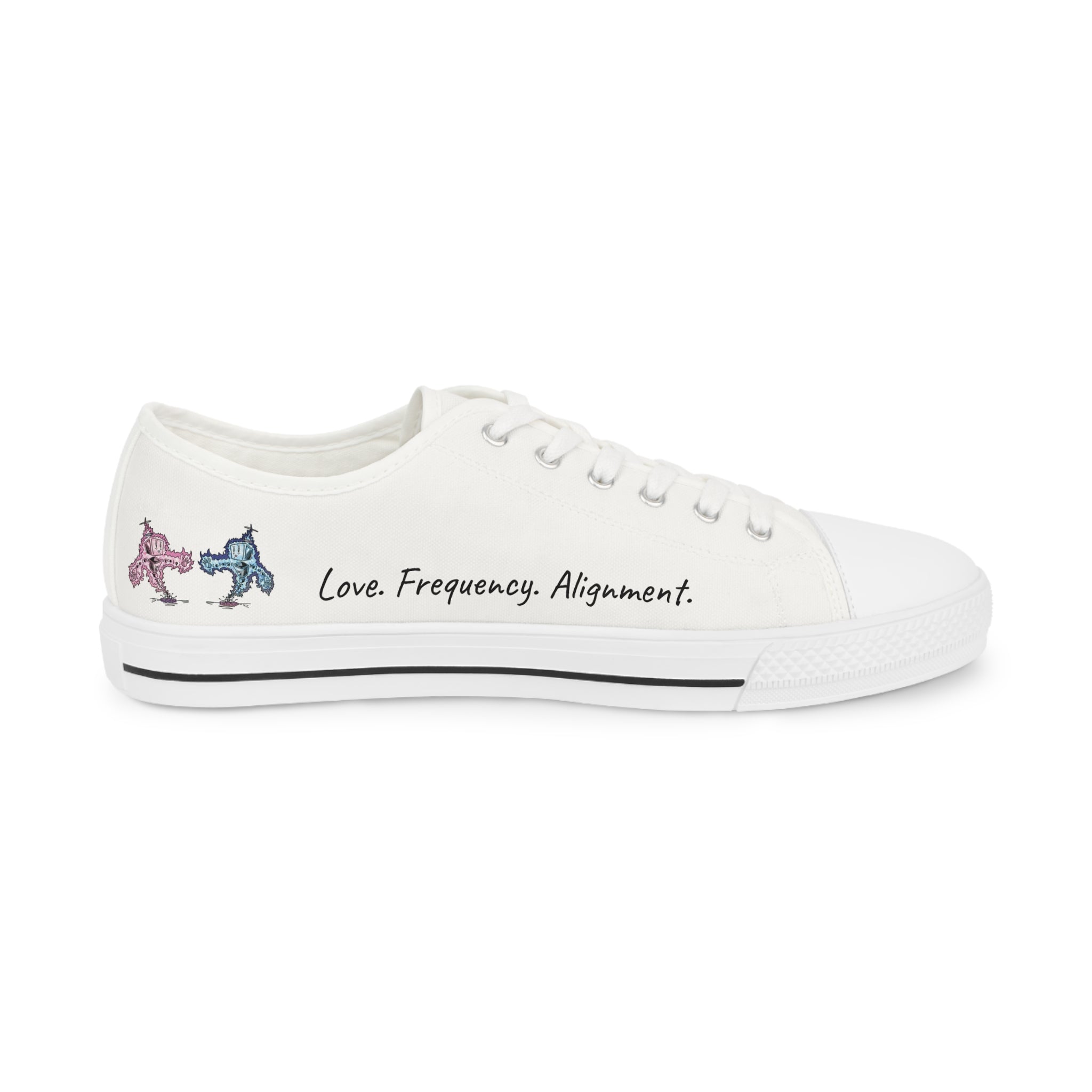 Men's Neutral Plasmid Low Top Canvas Sneakers | White