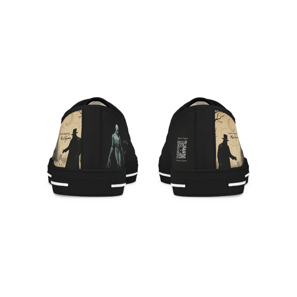 "The Plot Calls" Men's Low Top Canvas Sneakers