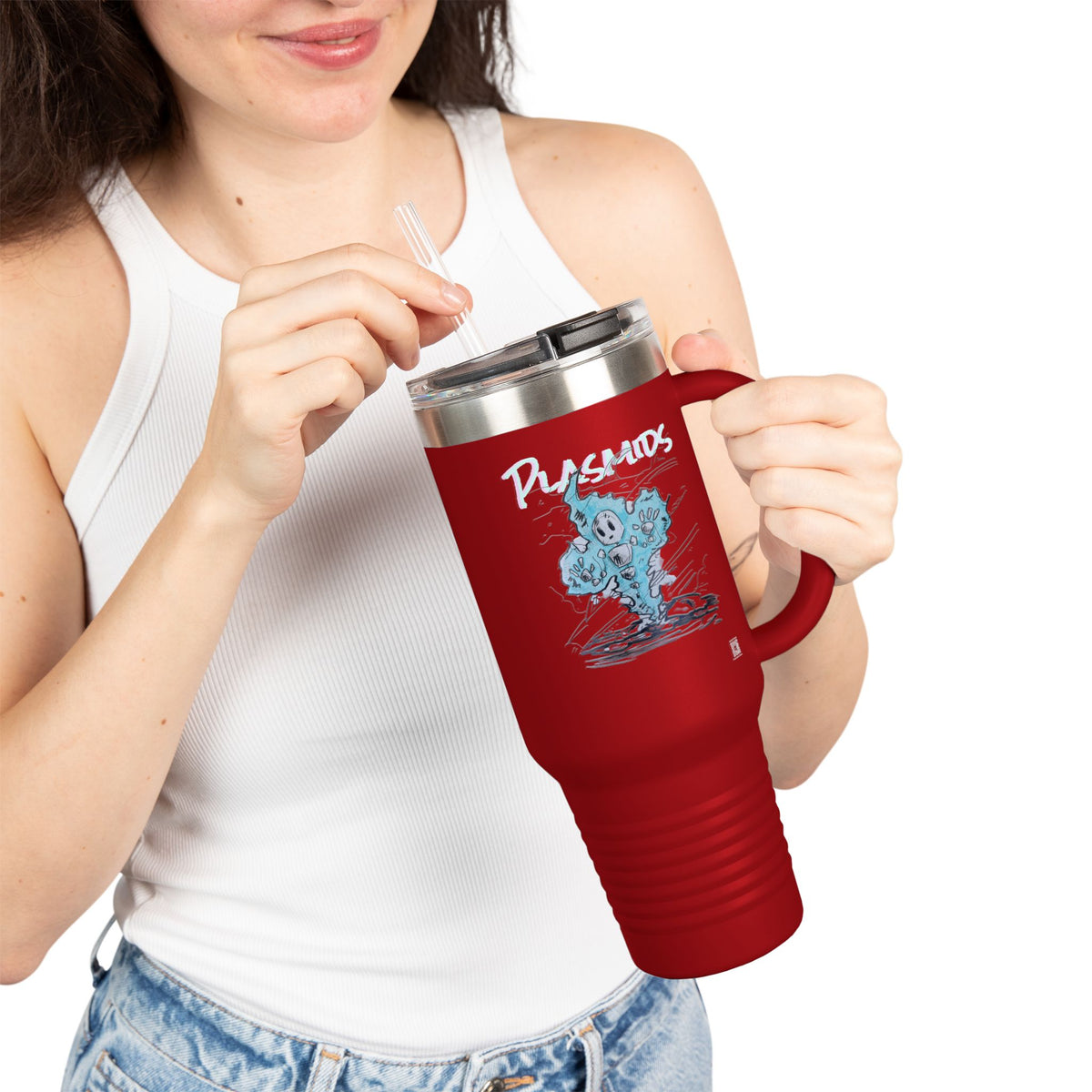 "Plasmids" 40oz Insulated Travel Mug