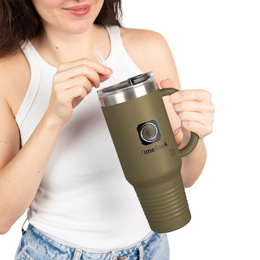 "TimeTook" 40oz Insulated Travel Mug