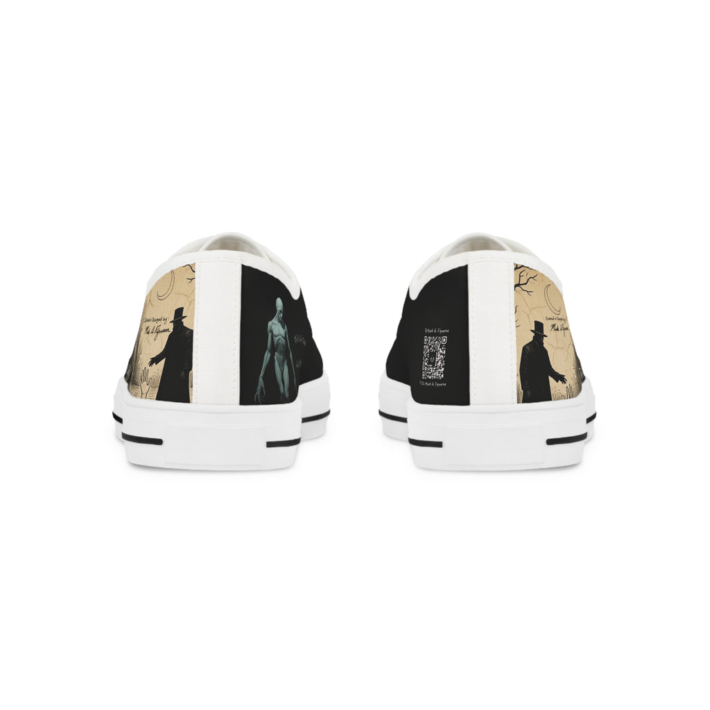 "The Plot Calls" Men's Low Top Canvas Sneakers